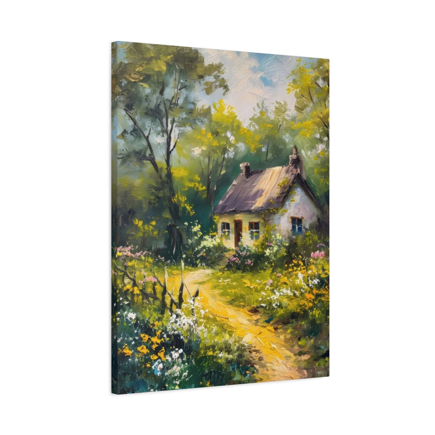 Greenery Cottage Countryside Wall Art & Canvas Prints