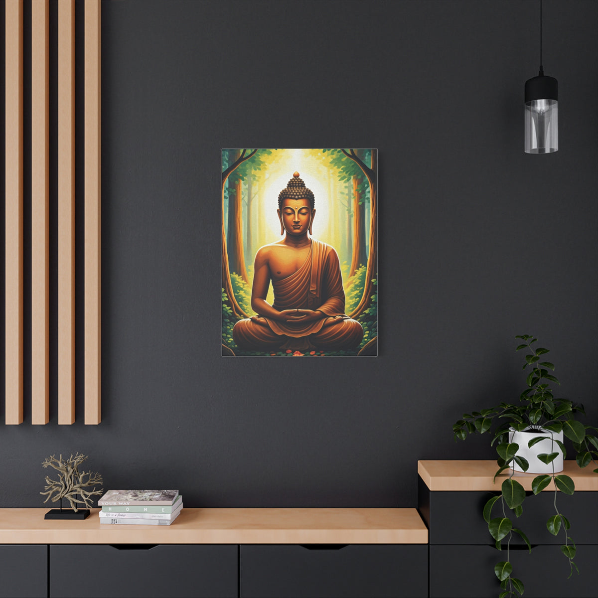 Serene Forest Meditation Buddha Wall Art & Canvas Prints