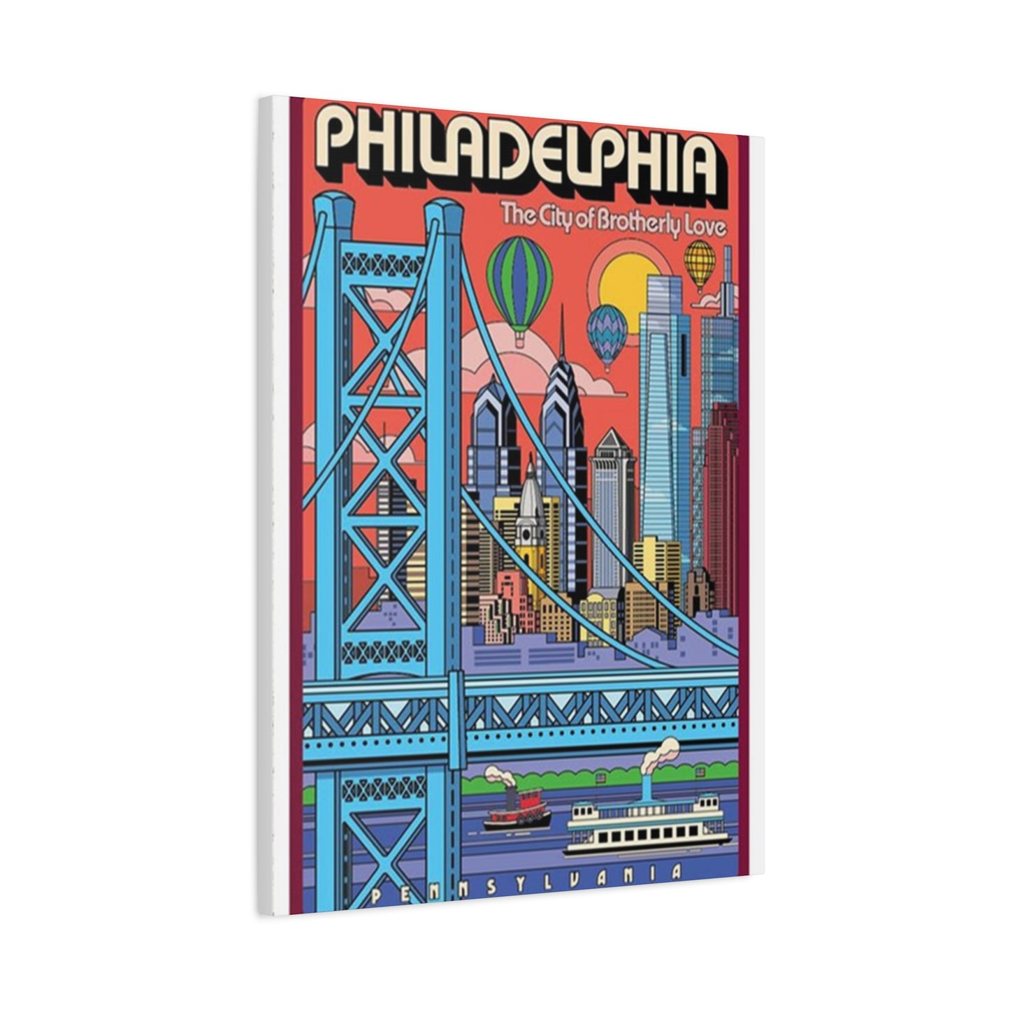 The City Of Brotherly Love Poster Wall Art & Canvas Prints