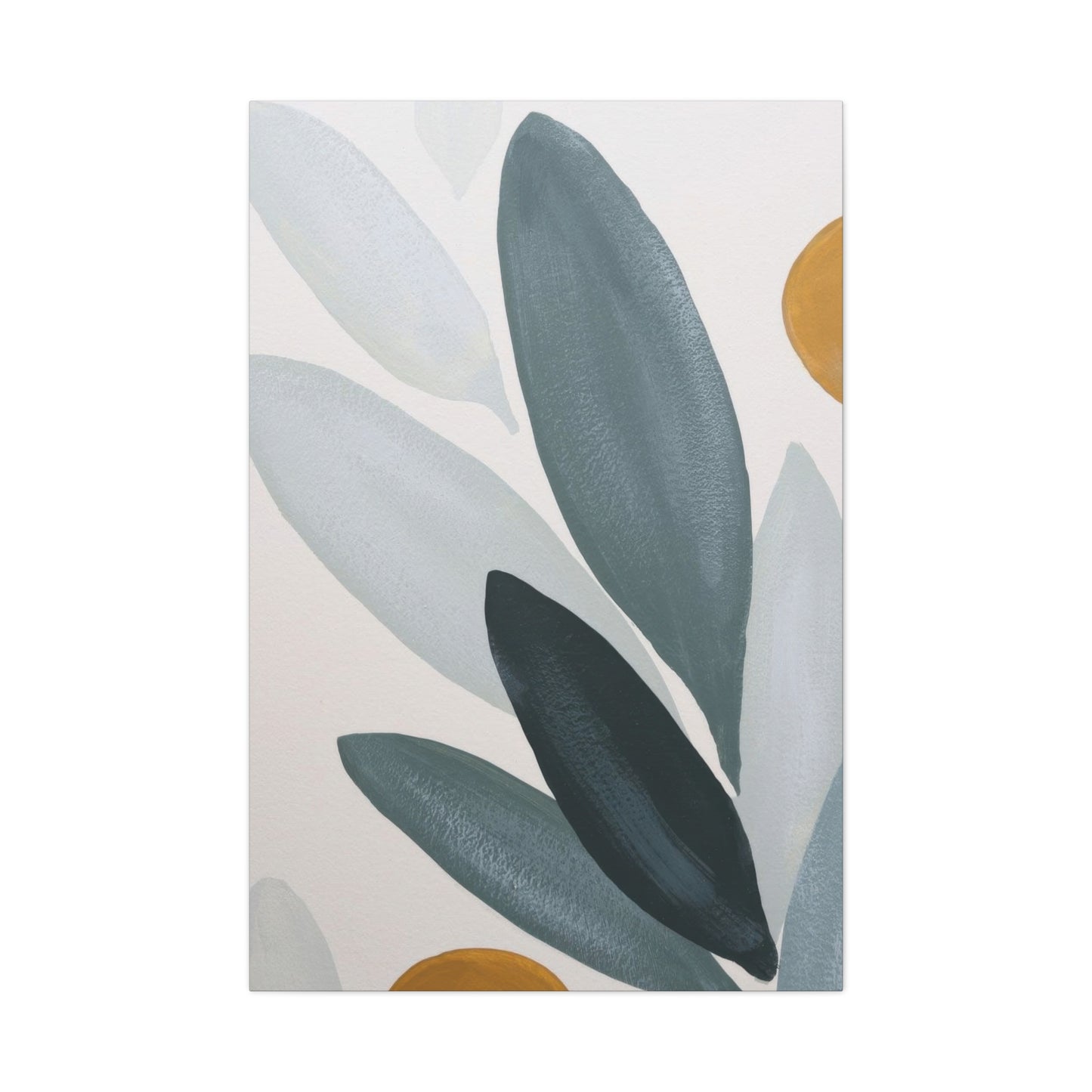 Grey Leaves Deco Wall Art & Canvas Prints