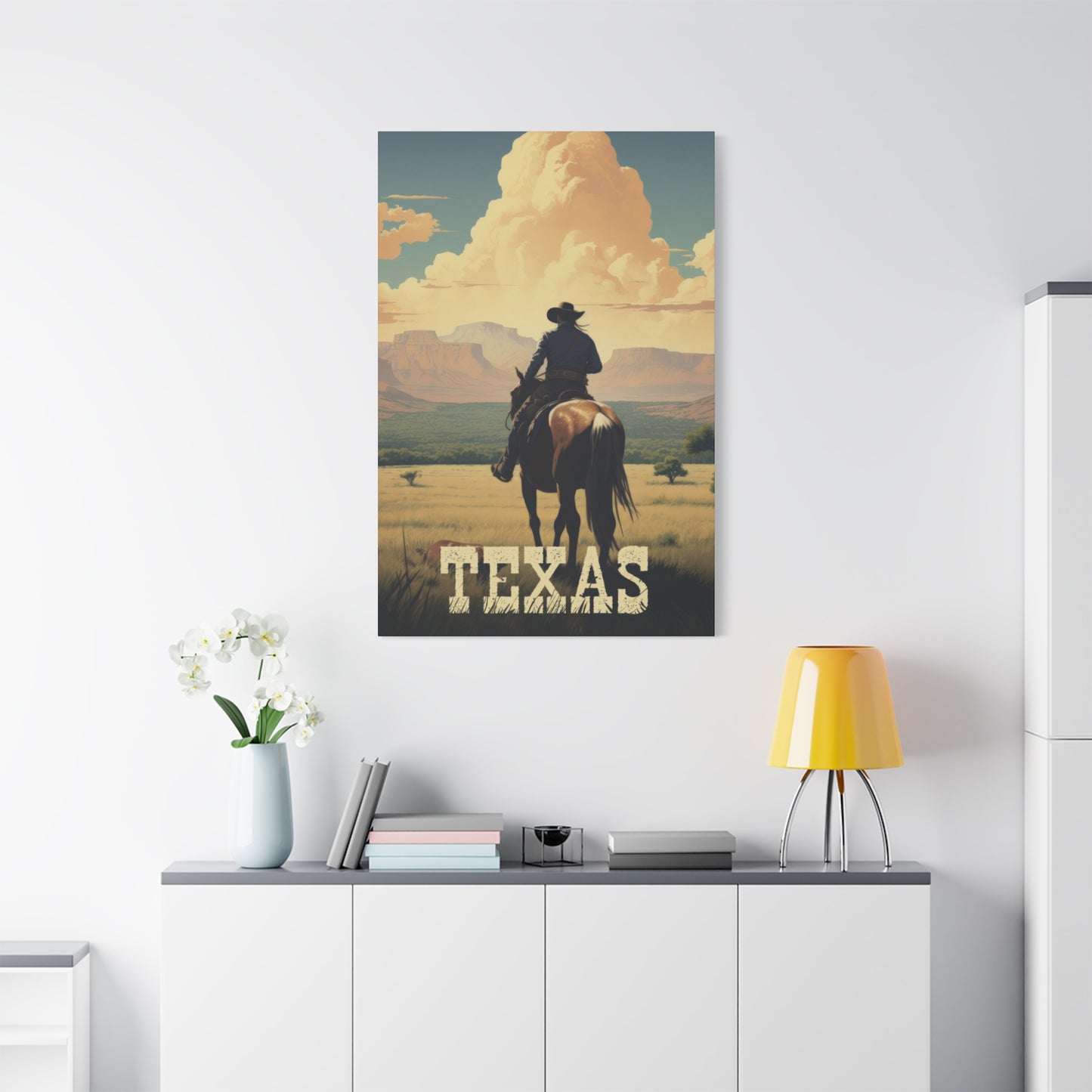 Cowboy Texas Poster Wall Art & Canvas Prints