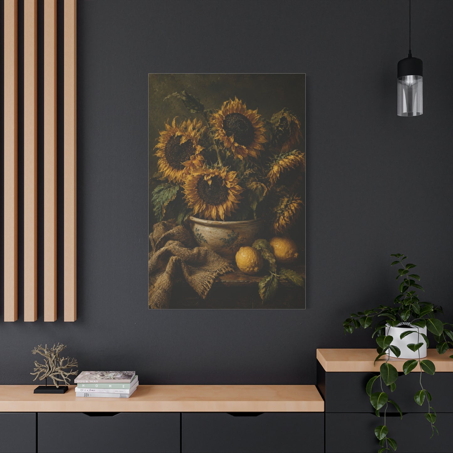 Baroque Sunflower Arrangement Wall Art & Canvas Print
