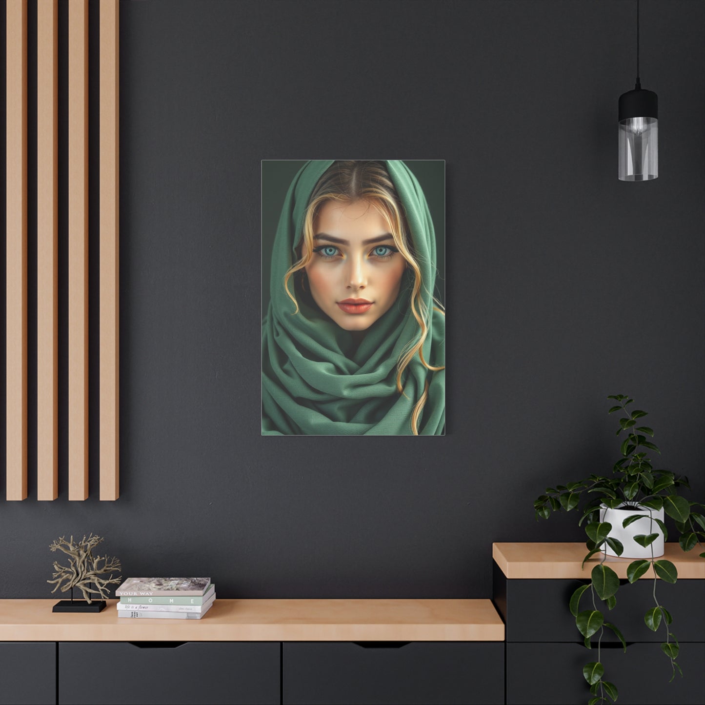 Vision Sage Green Art Art Wall Art & Canvas Print