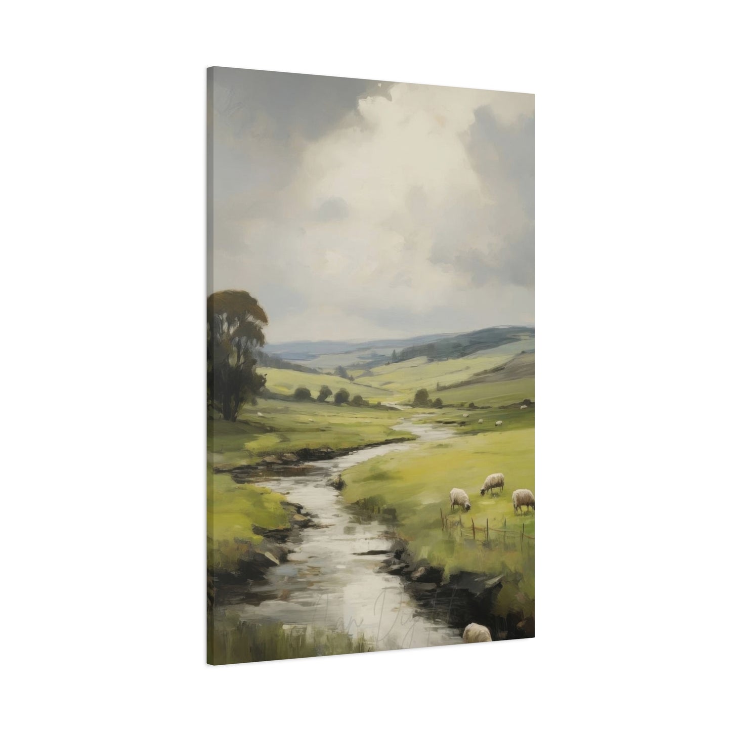 Countryside Water Stream Wall Art & Canvas Prints