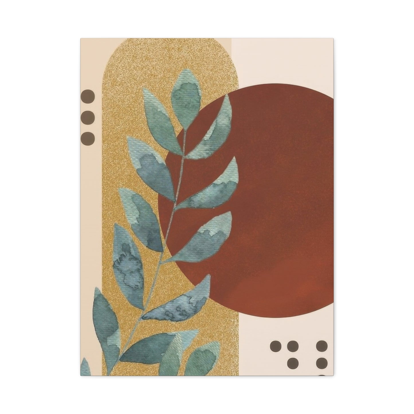 Abstract Plant Earth Tones Wall Art & Canvas Prints