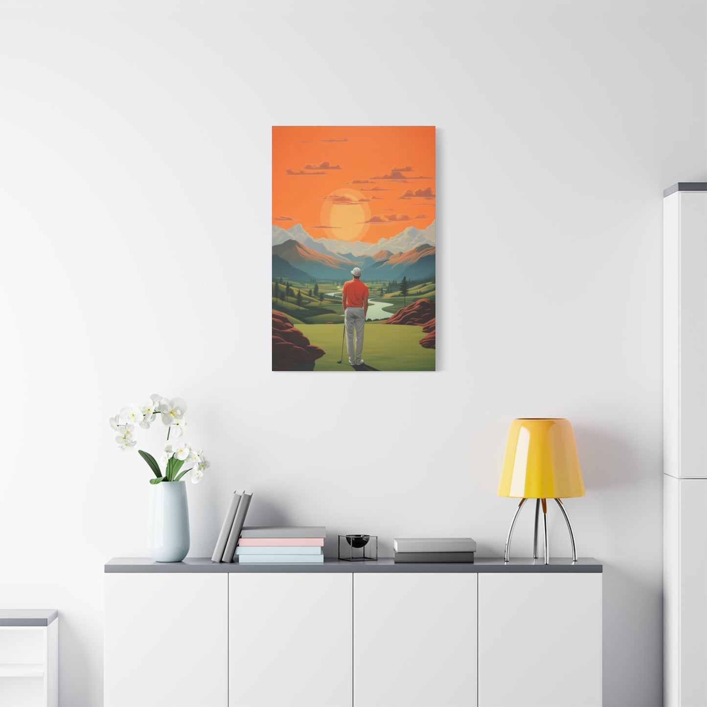Golf At Sunset Wall Art & Canvas Prints