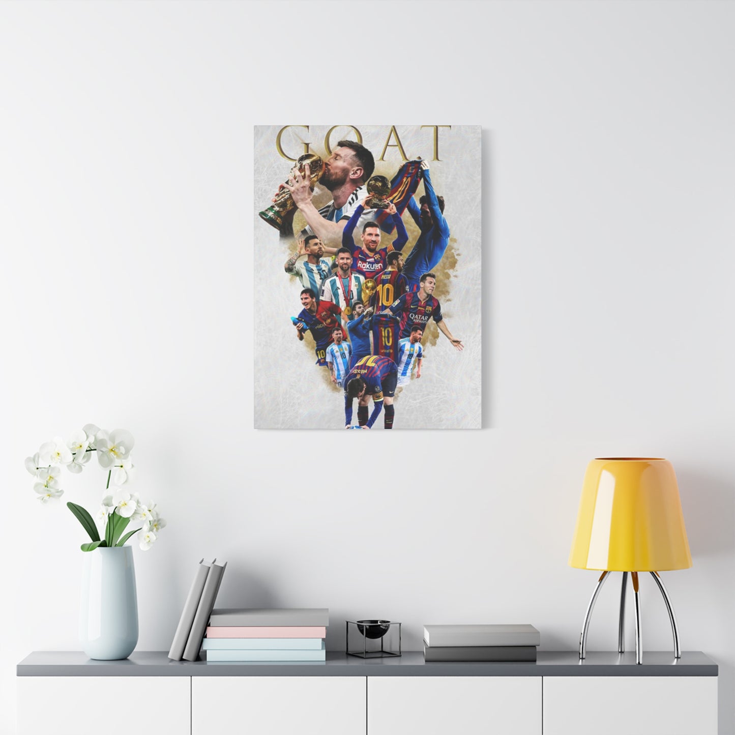 Leonel Messi The GOAT Wall Art & Canvas Prints