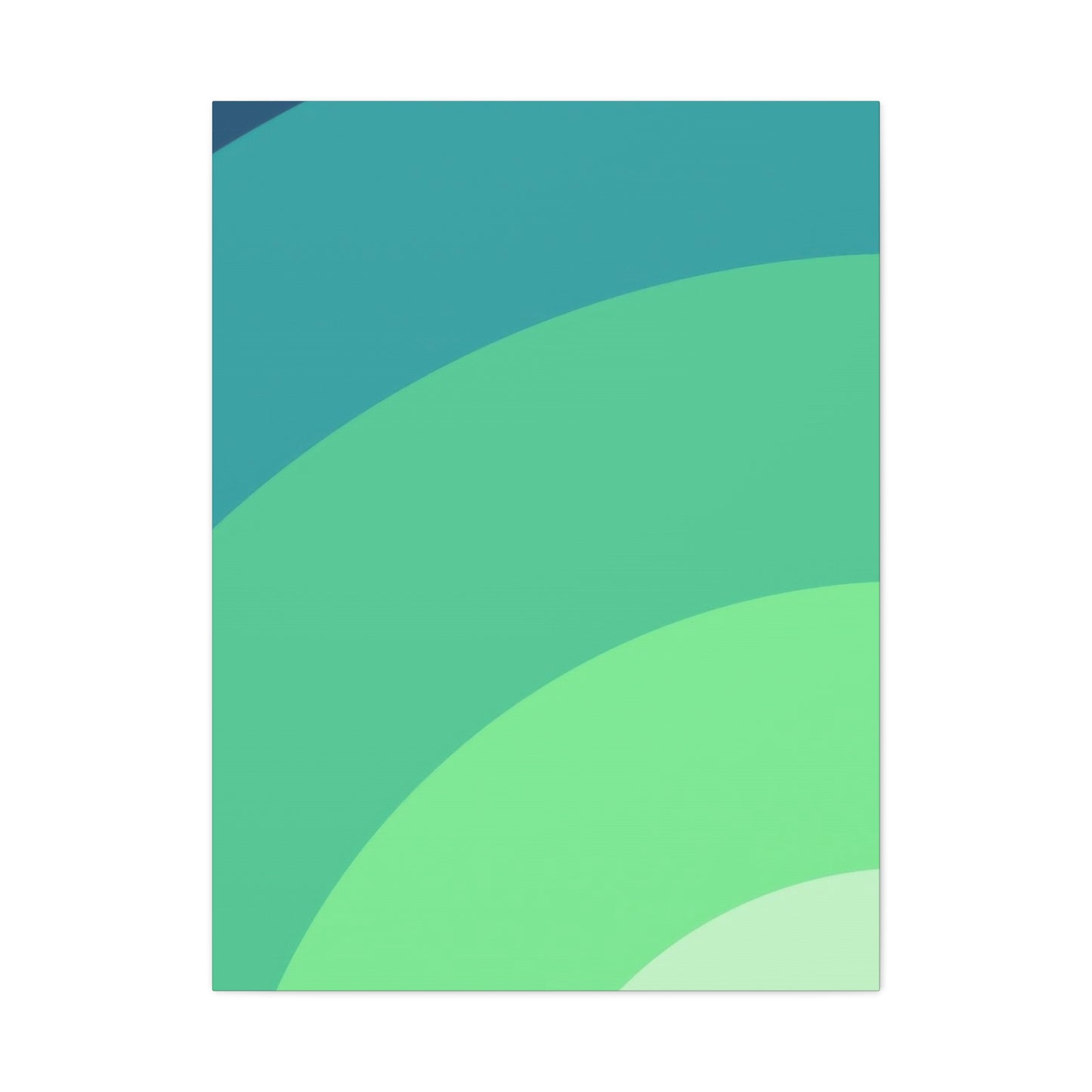 Cool Green Gradient Wall Art & Canvas Prints