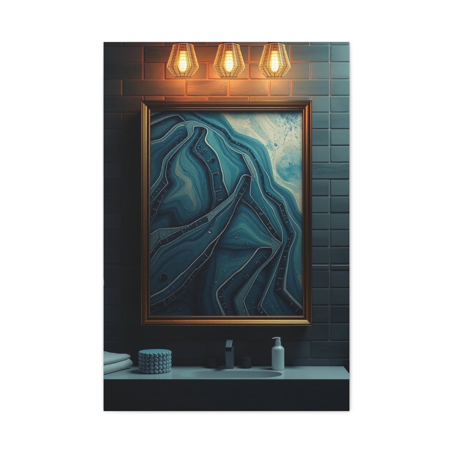Aqua Serenity Canvas