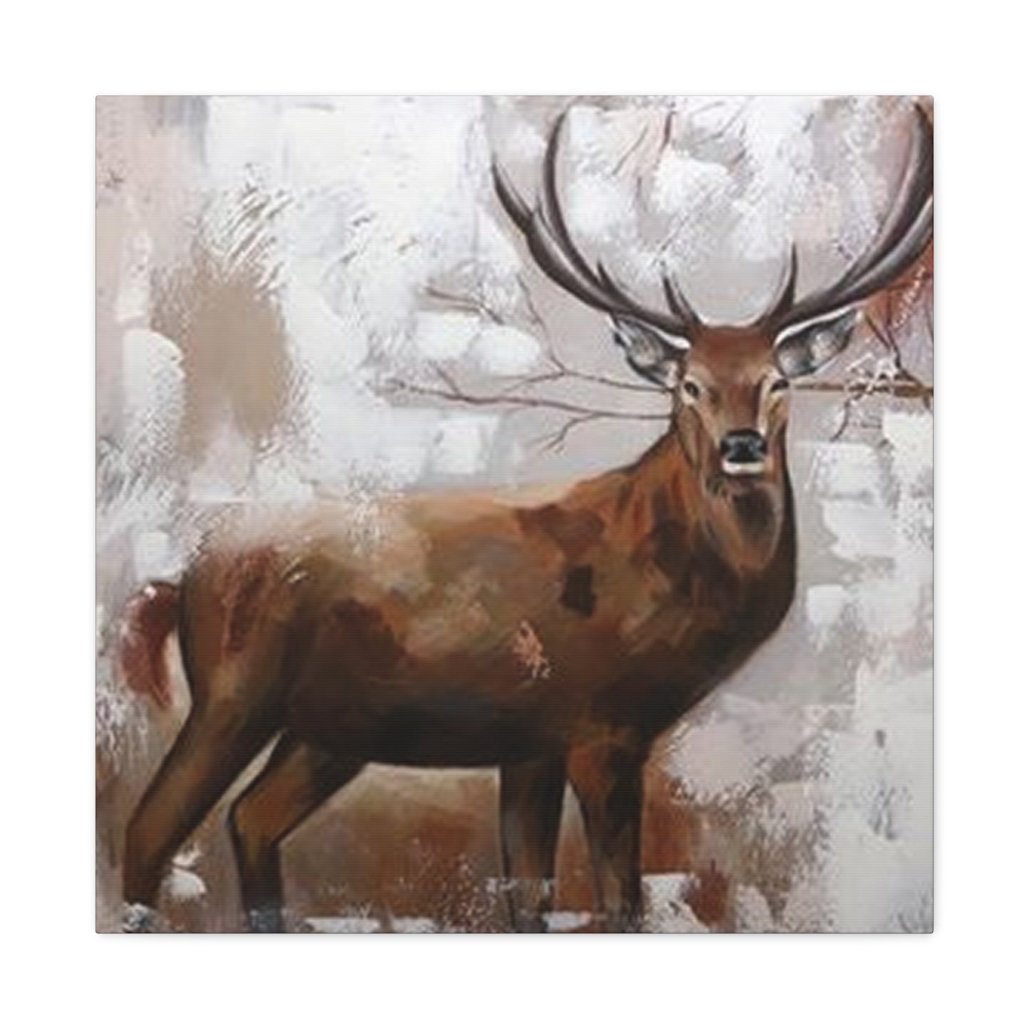Handmade Reindeer Painting Wall Art & Canvas Prints