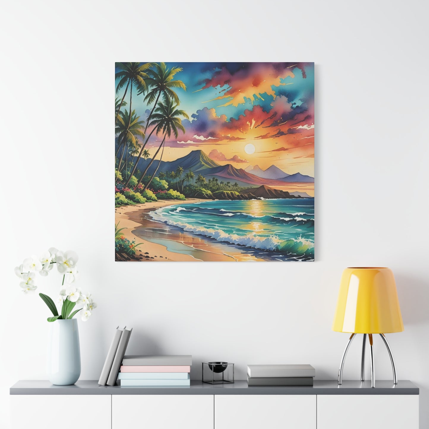 Hawaii Beach Sunset Wall Art & Canvas Prints