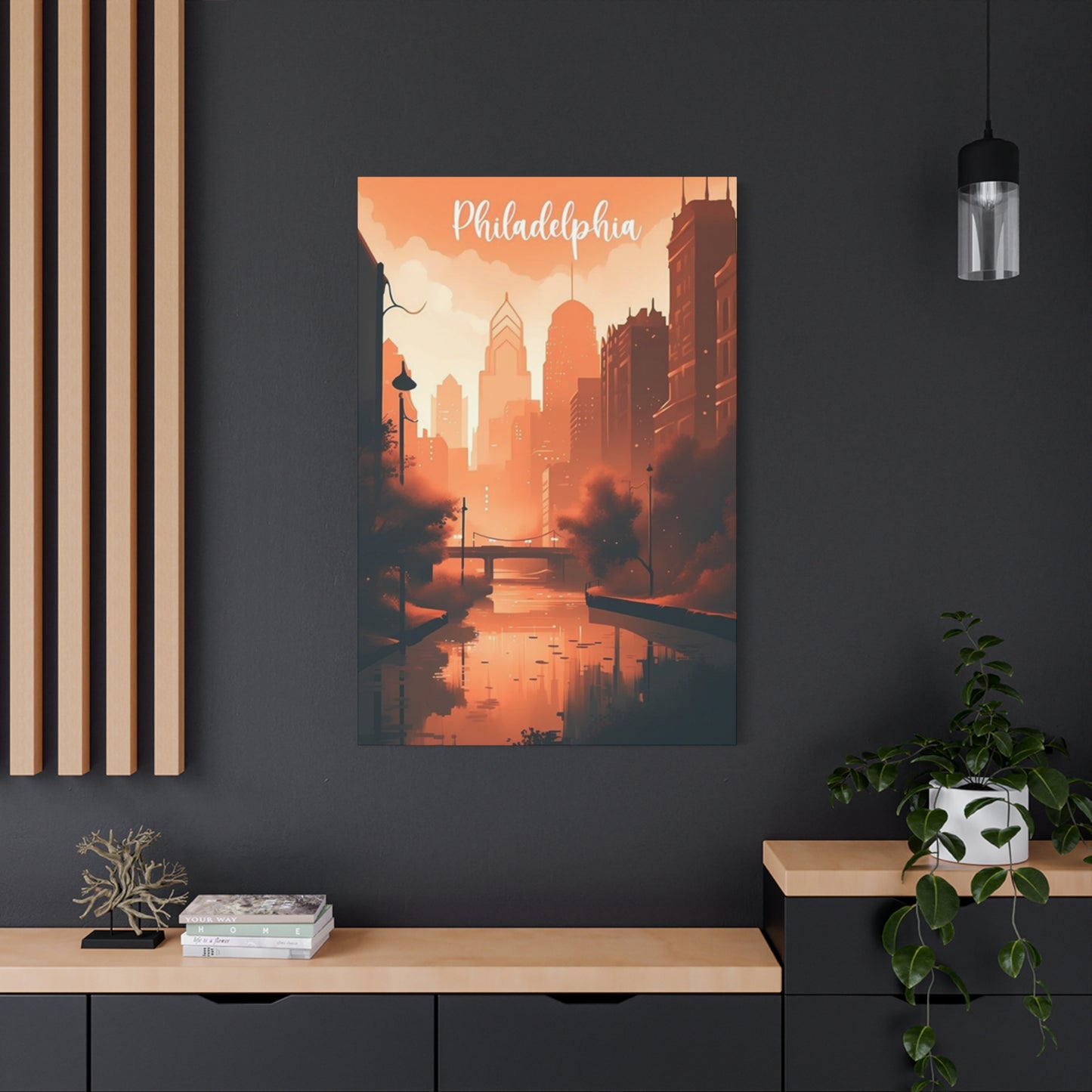Philadelphia Warm Tone Poster Wall Art & Canvas Prints