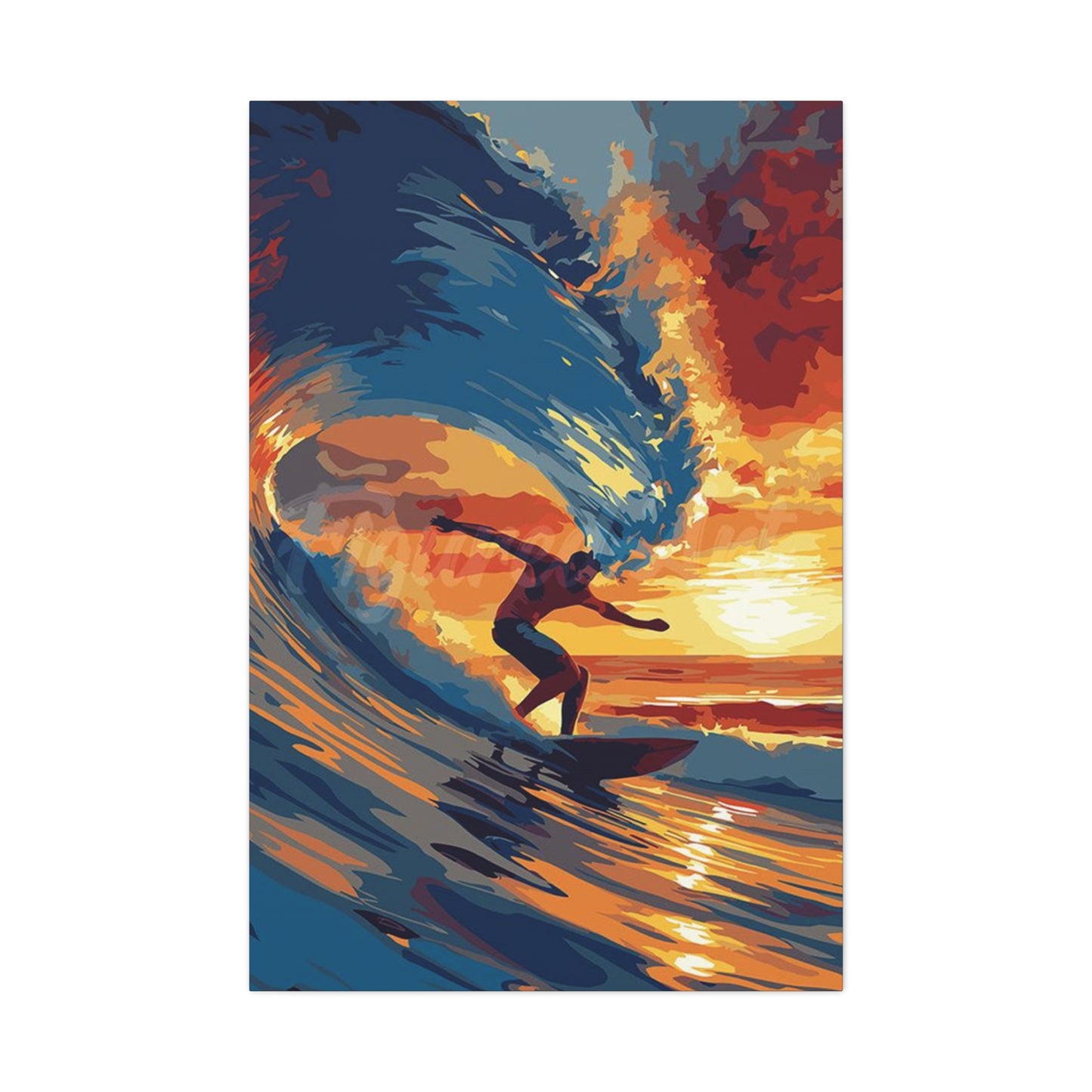 Surfing Abstract Wall Art & Canvas Prints