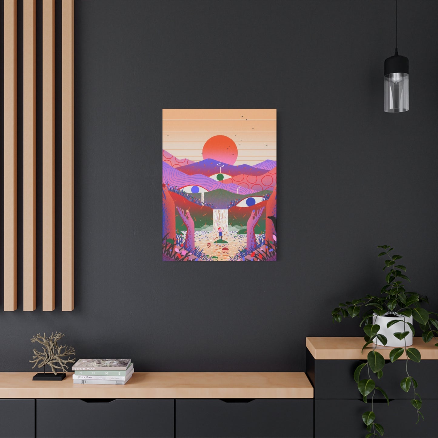 Three Eyes Colorful Wall Art & Canvas Prints