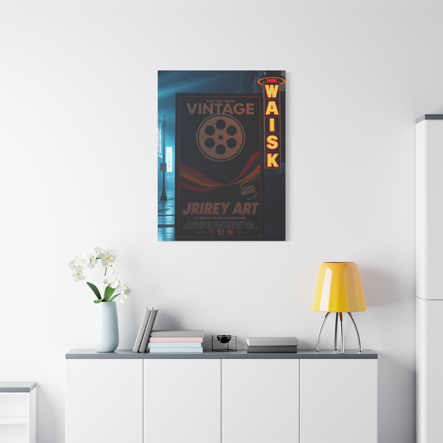 Vintage Movie Posters Art Refined Canvas Wall Art & Canvas Print