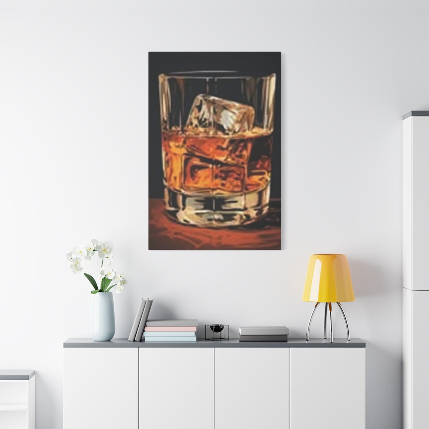 English Whiskey With Ice Wall Art & Canvas Prints