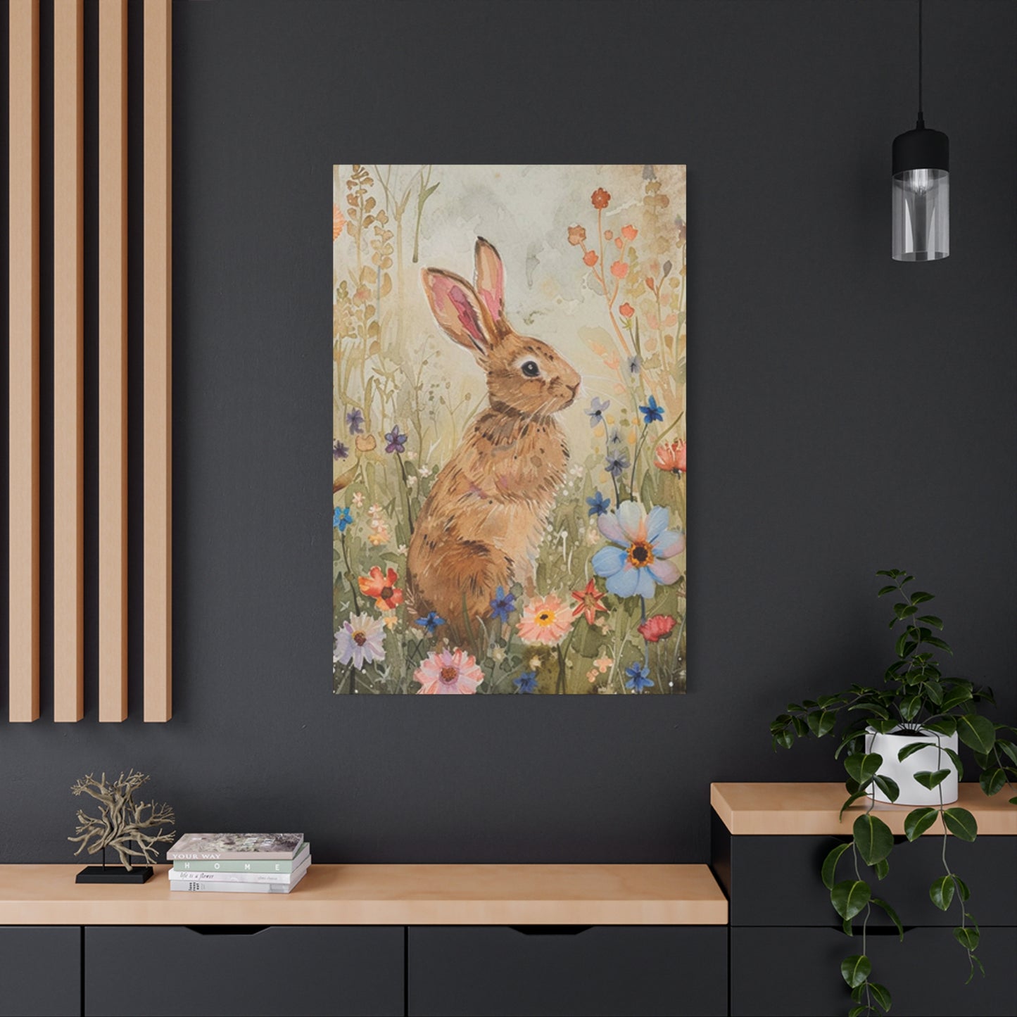 Flora, Fauna & Rabbit Painting Wall Art & Canvas Prints