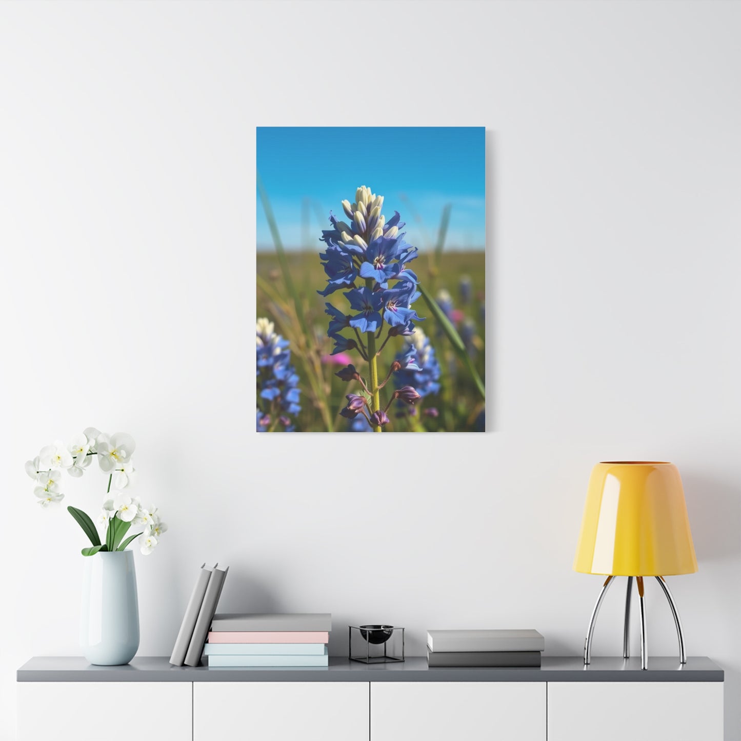 Bluebonnet Flower Art Supreme Gallery Wall Art & Canvas Print