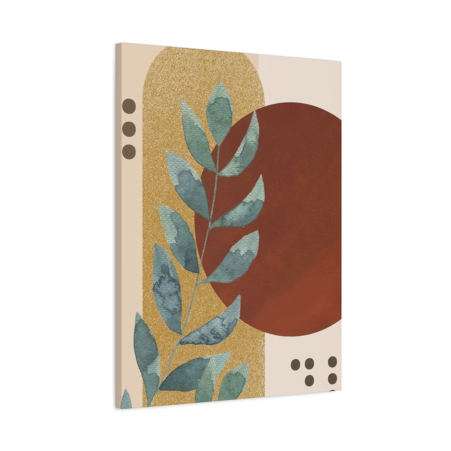 Abstract Plant Earth Tones Wall Art & Canvas Prints