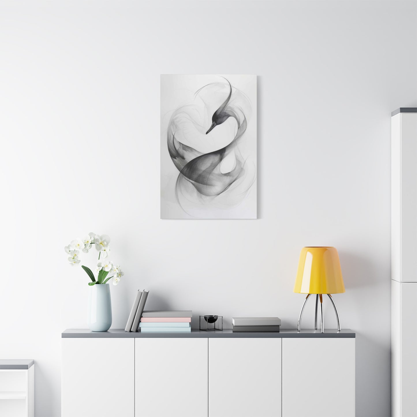 Swan Grey Wall Art & Canvas Prints