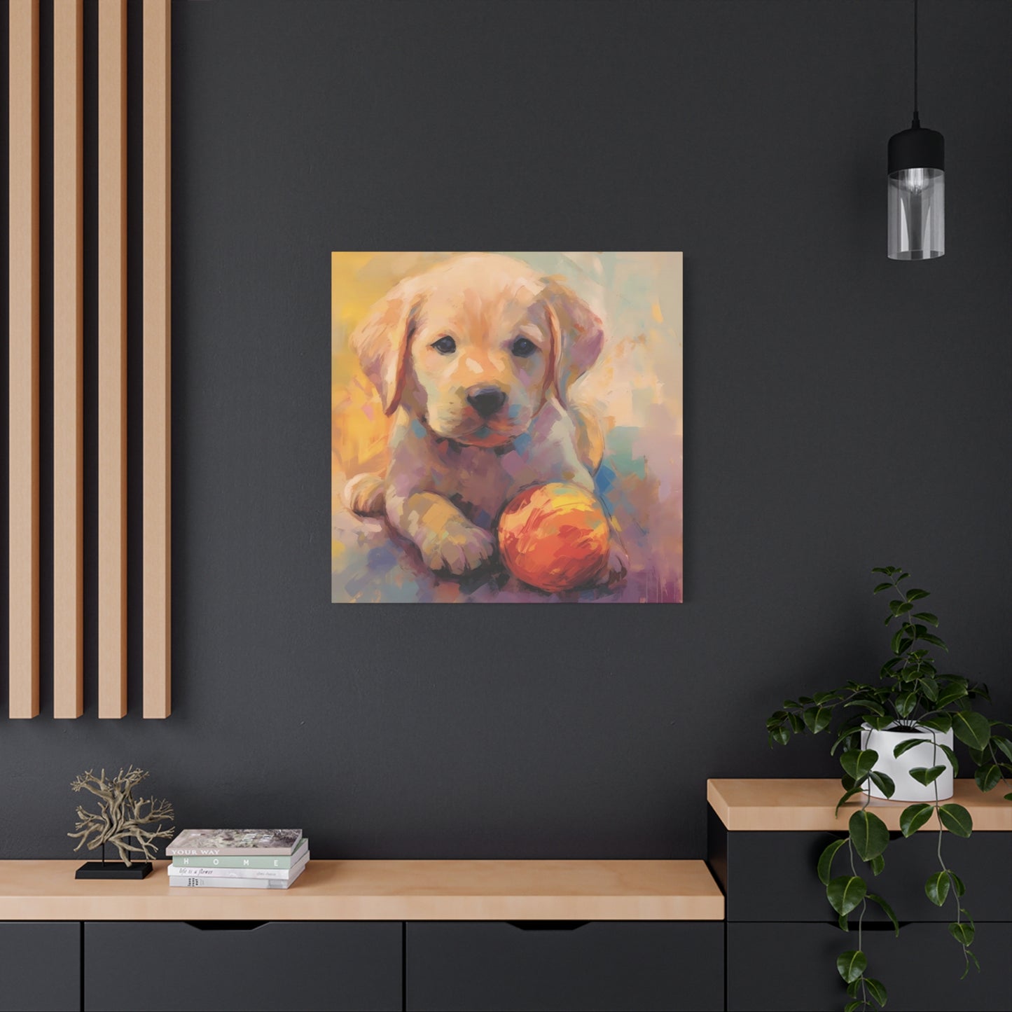 Playful Puppy Dog Wall Art & Canvas Prints