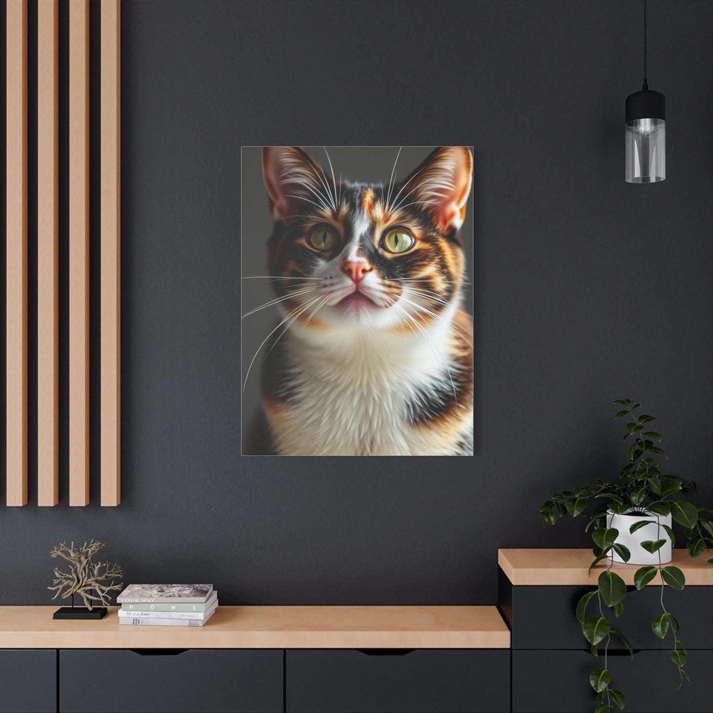 Vision Calico Cat Art Art Wall Art & Canvas Print