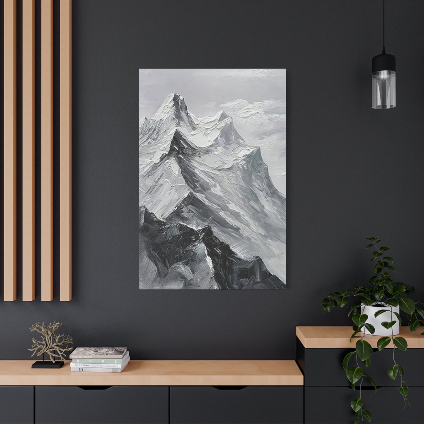 High Mountains Grey Wall Art & Canvas Prints