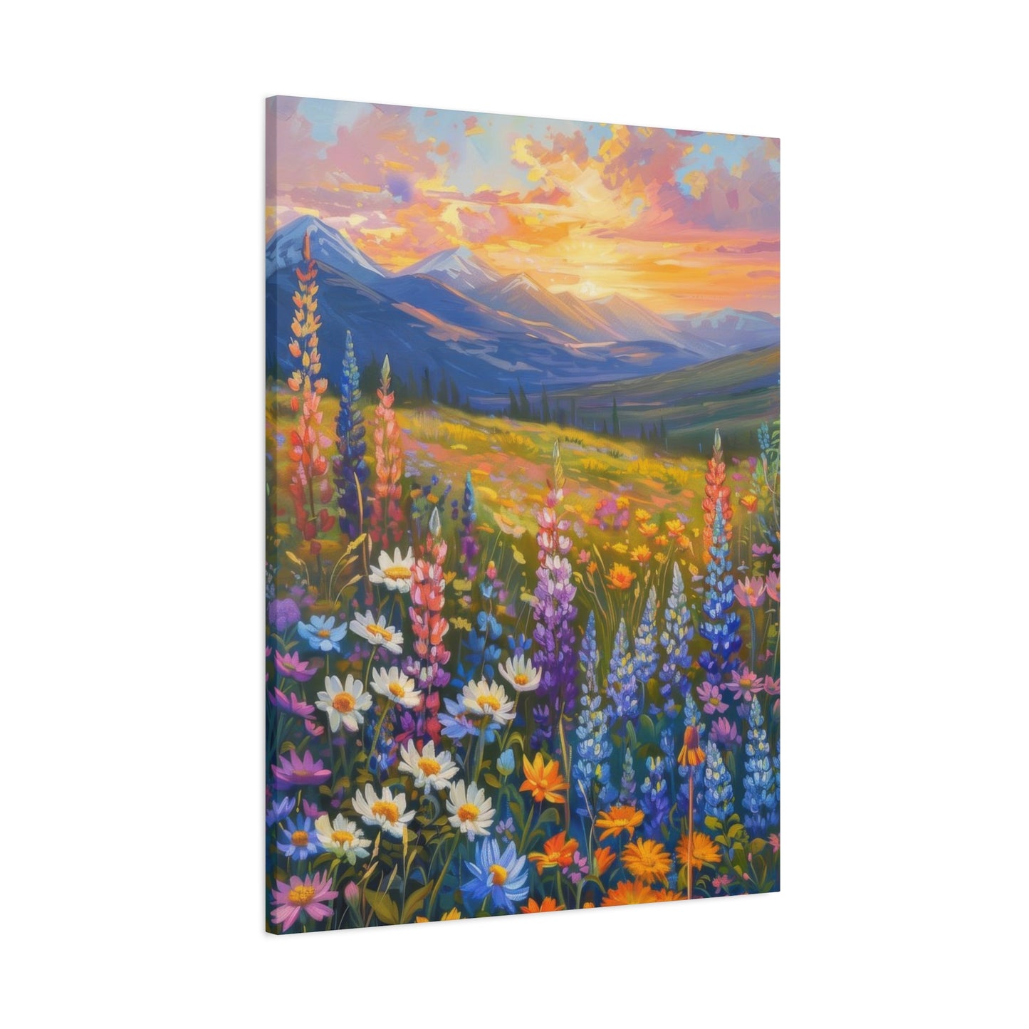 Colorful Flower Sunset Wall Art & Canvas Prints