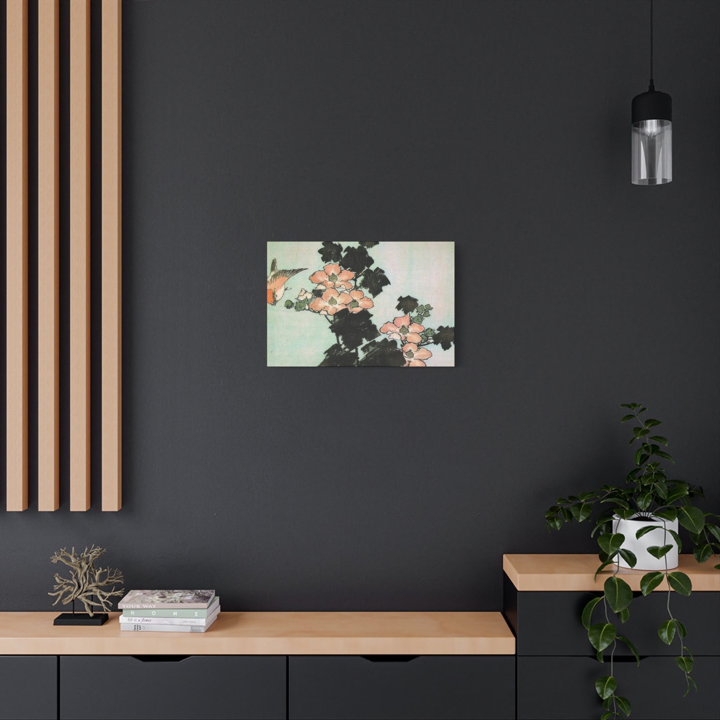 Katsushika Hokusai Hibiscus And Sparrow Wall Art & Canvas Prints