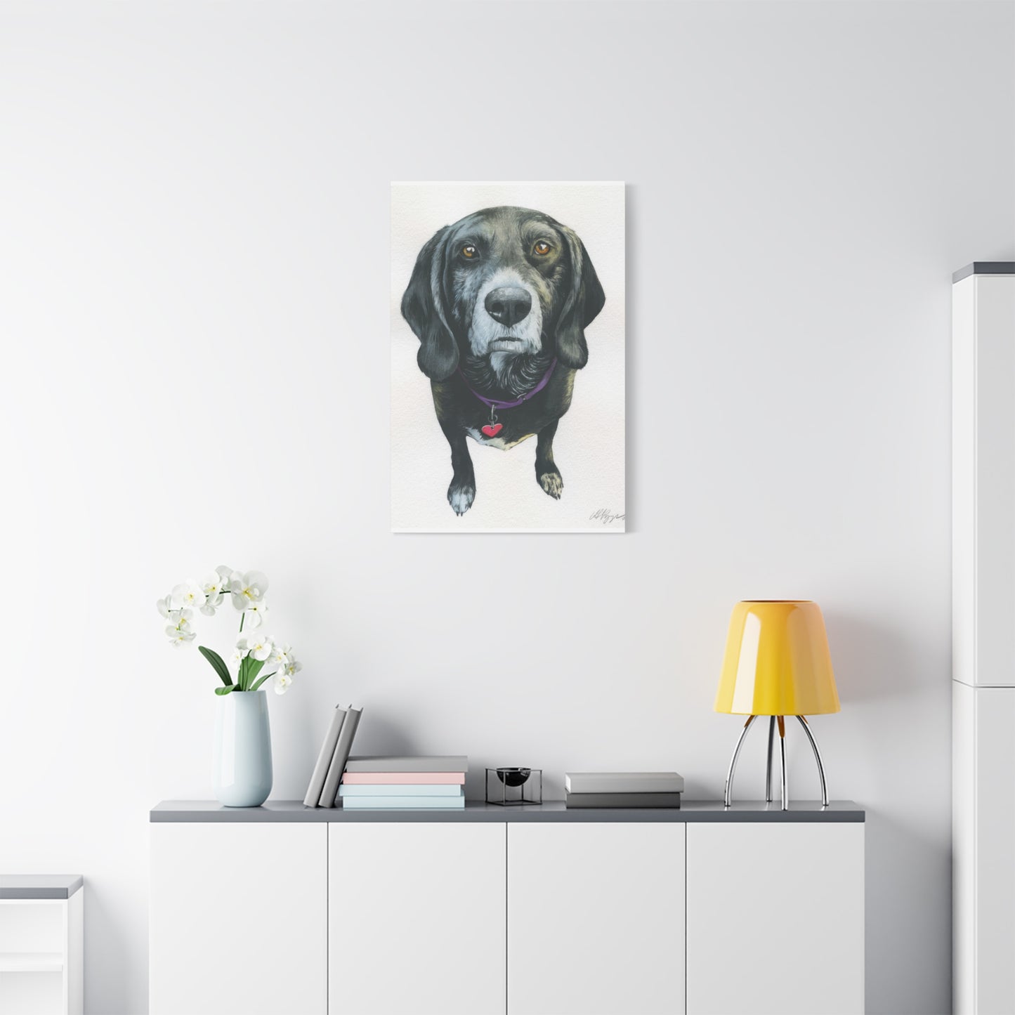 Grace Pop Black Dog Wall Art & Canvas Prints