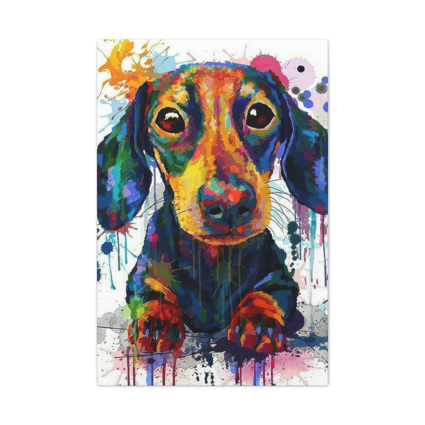 Dachshund Dog Color Wall Art & Canvas Prints