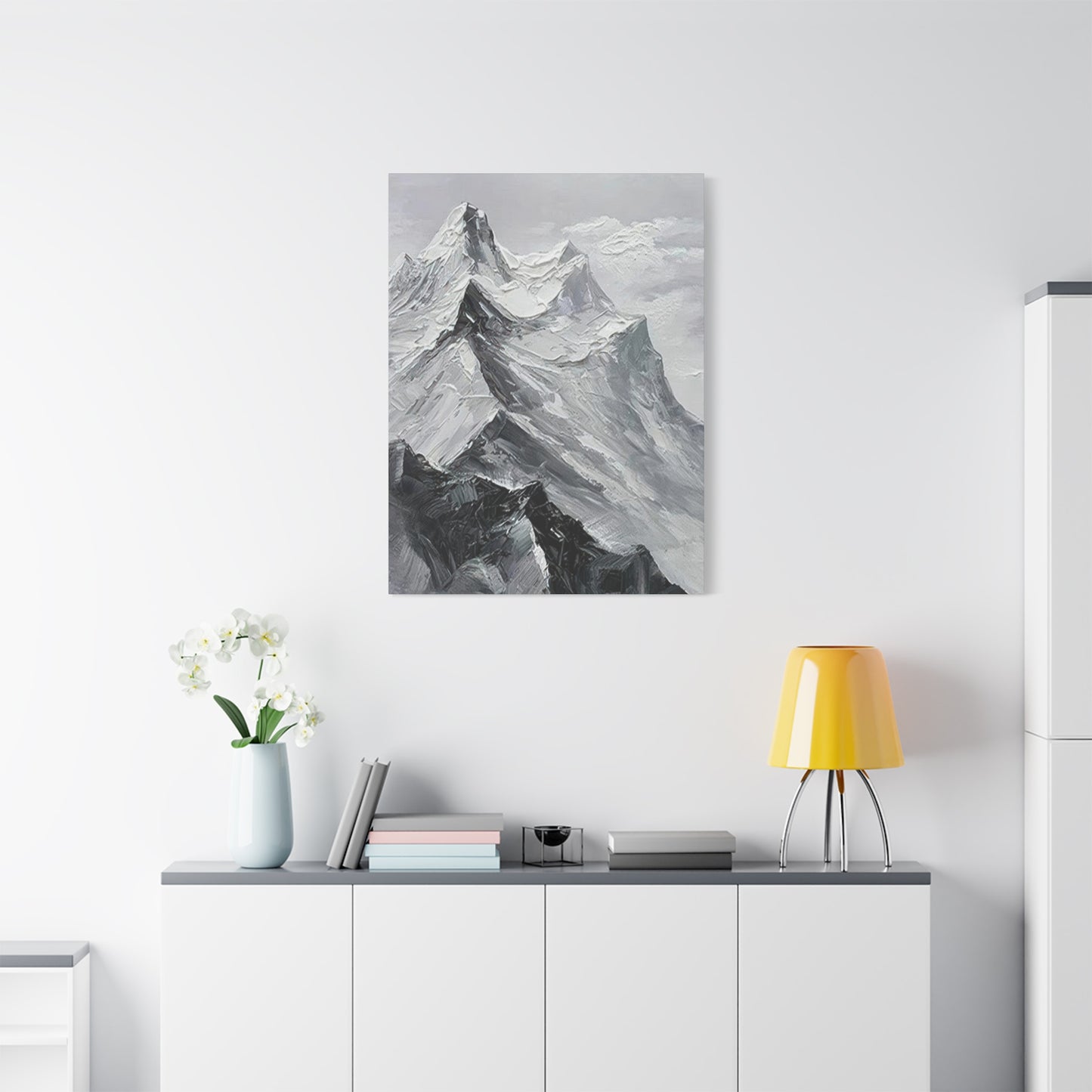 High Mountains Grey Wall Art & Canvas Prints