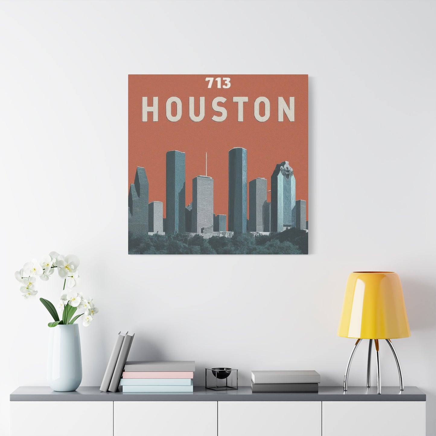 Houston Skyline 713 Wall Art & Canvas Prints