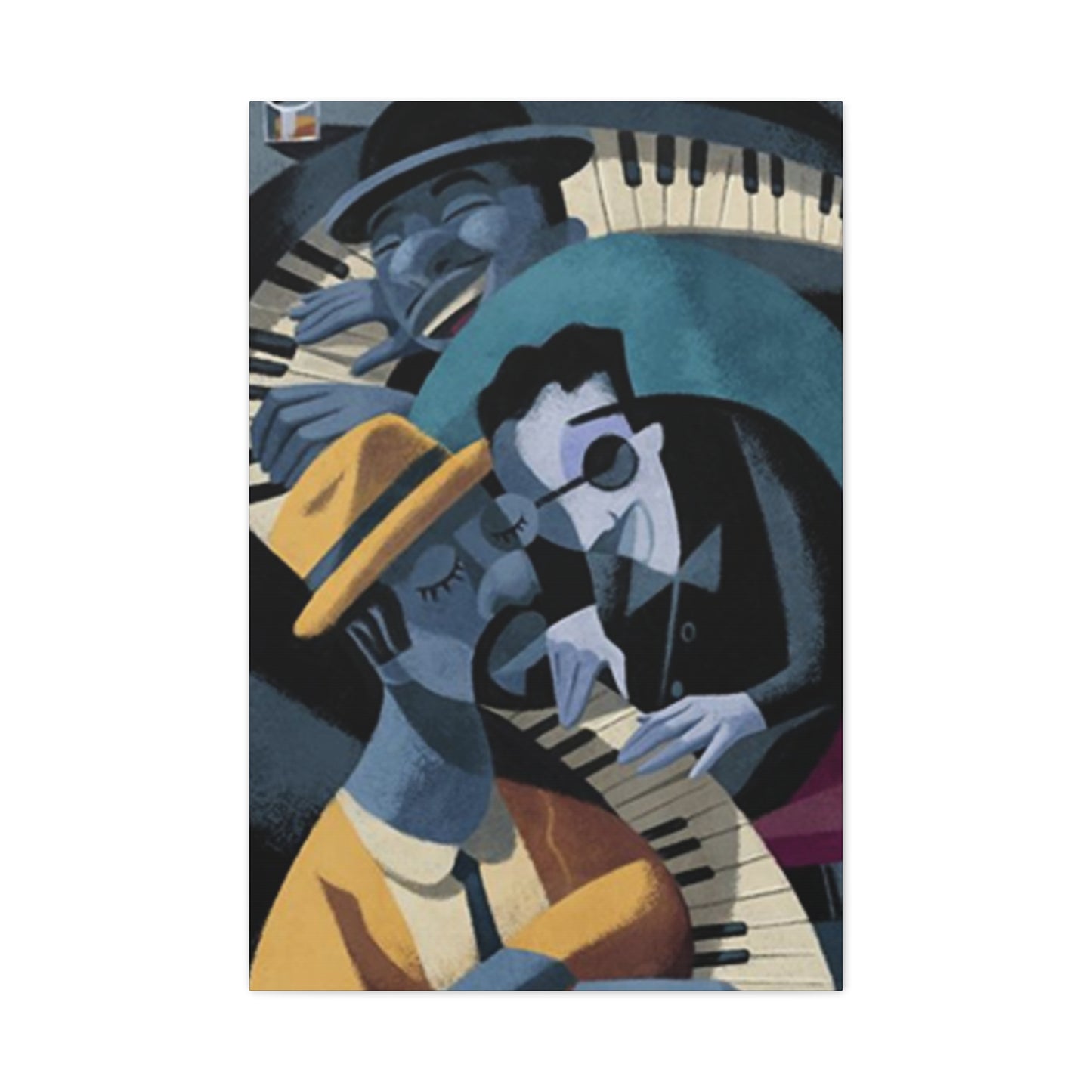 Cartoon Piano Artists Wall Art & Canvas Prints
