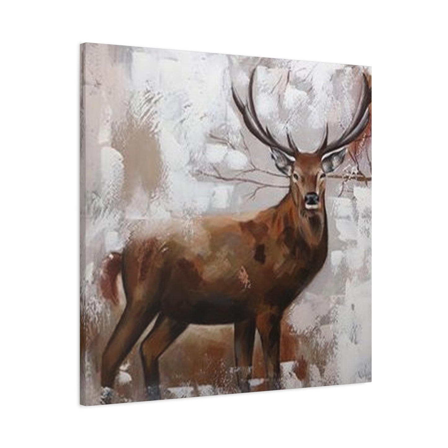 Handmade Reindeer Painting Wall Art & Canvas Prints