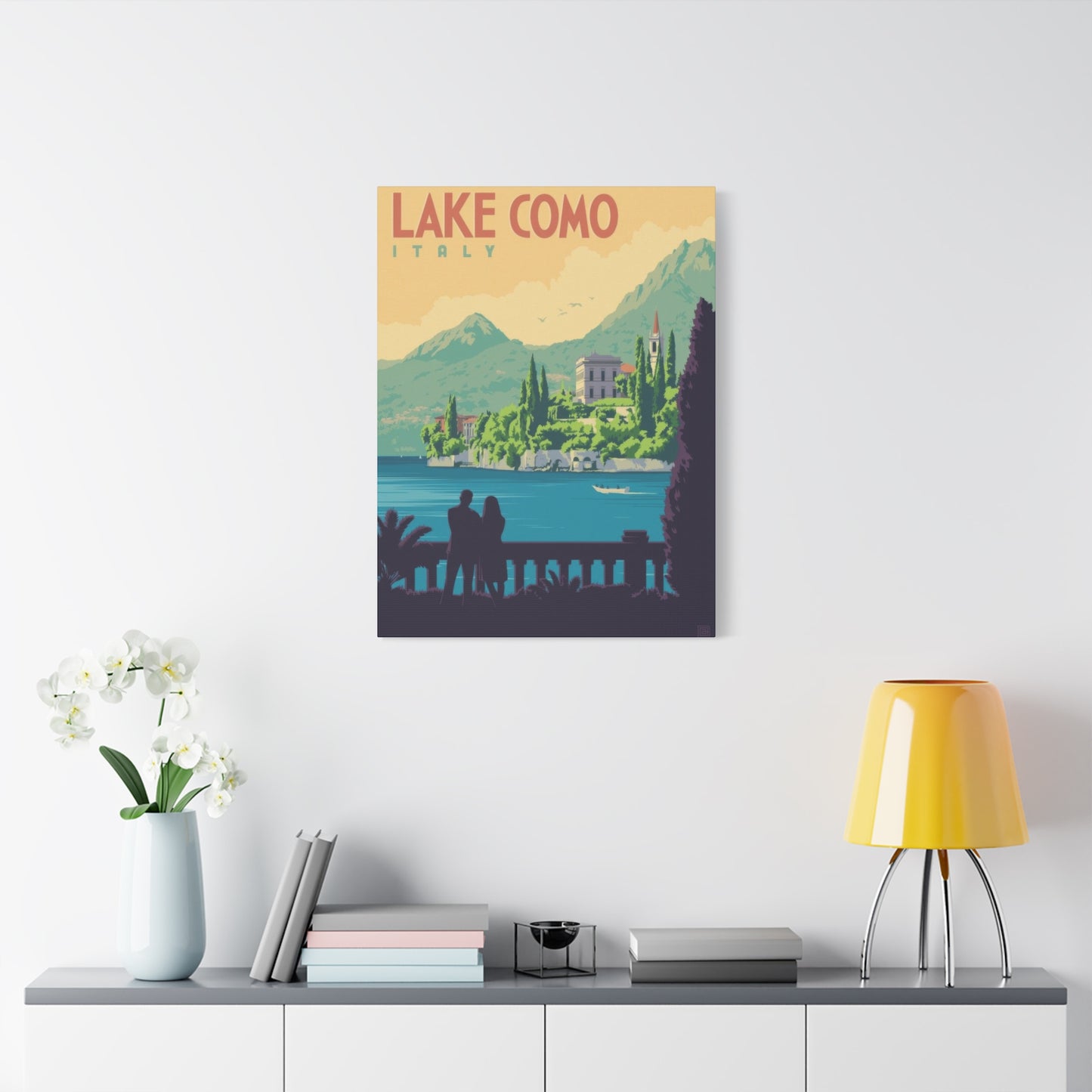 Lake Como Italy Vintage View Wall Art & Canvas Prints