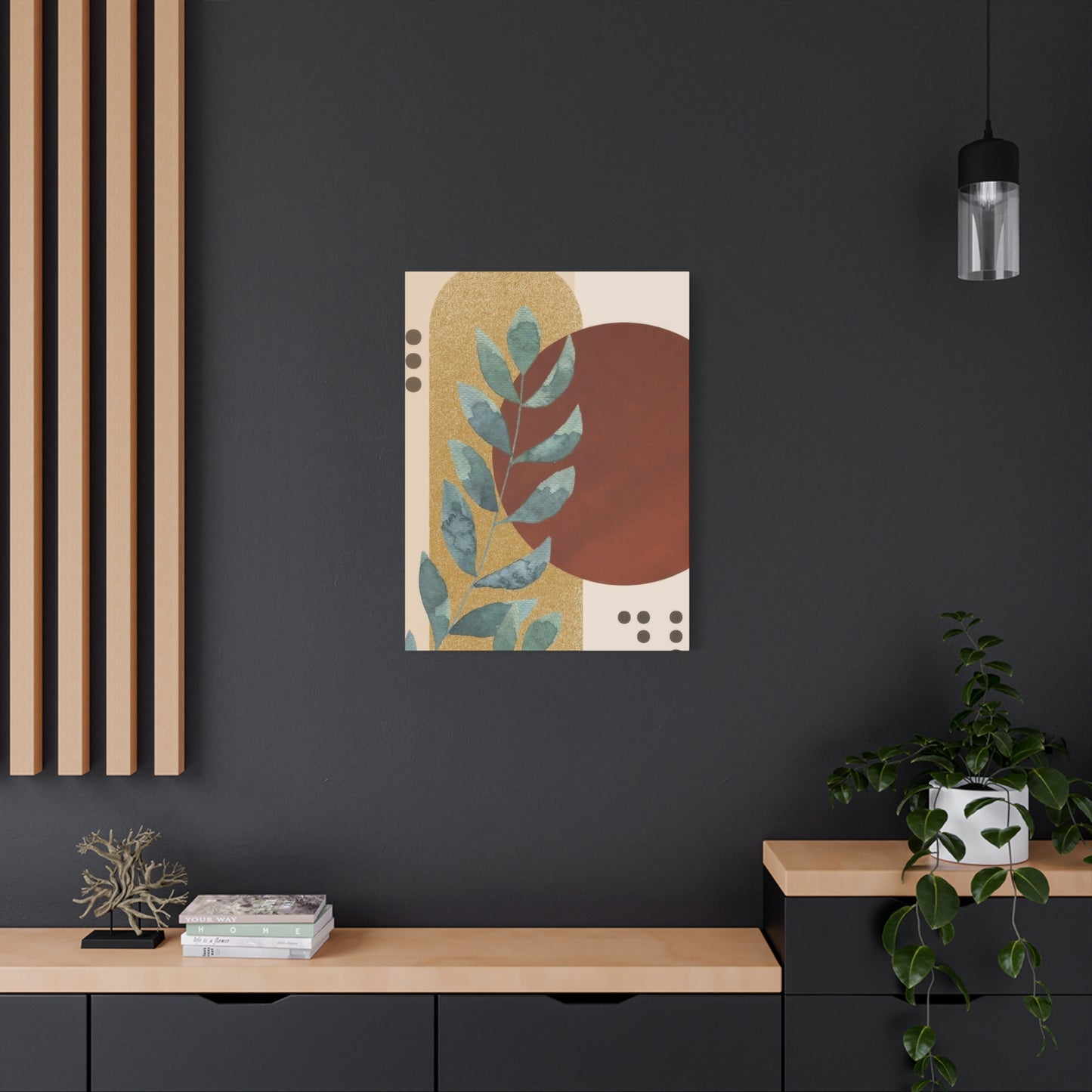 Abstract Plant Earth Tones Wall Art & Canvas Prints