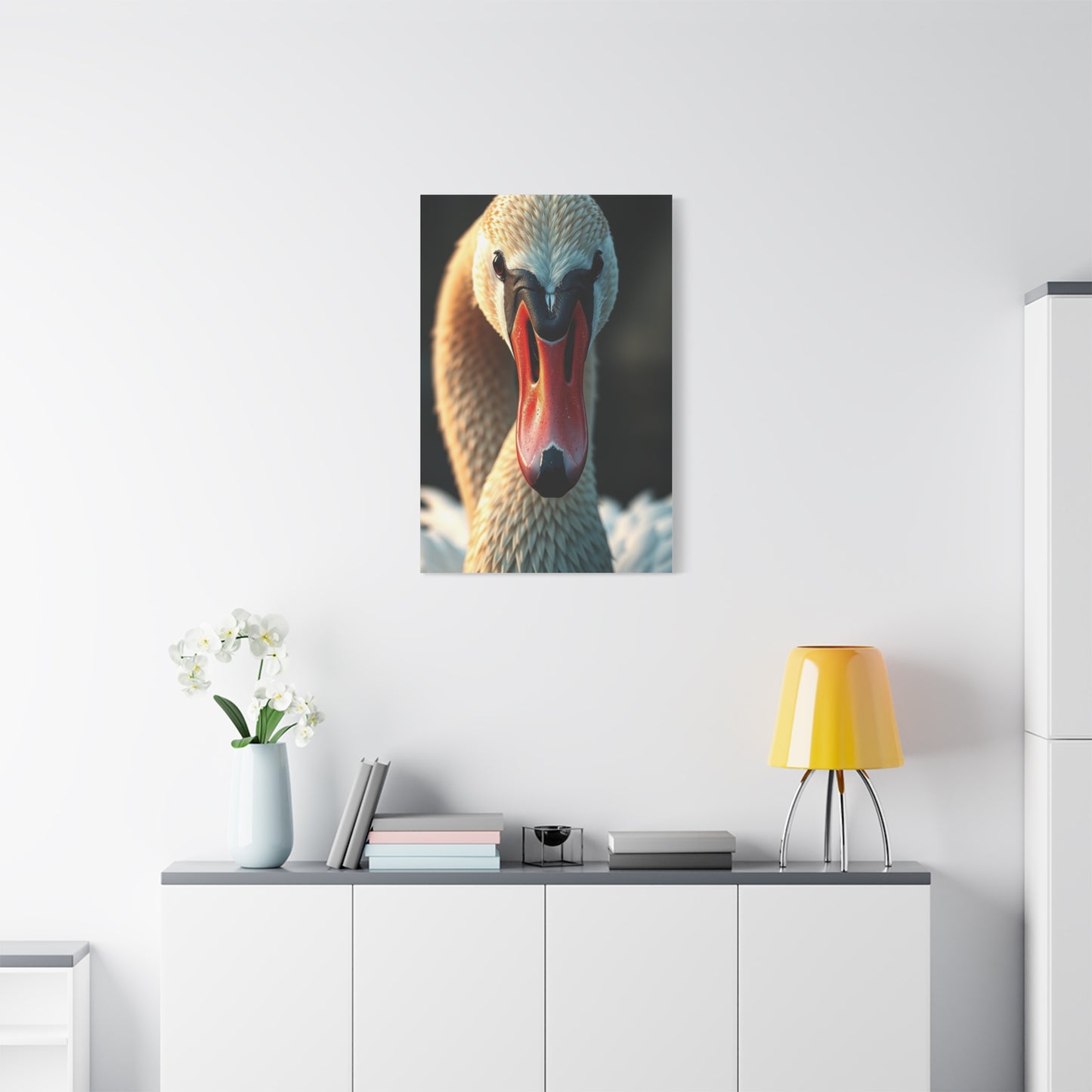 Swan Art Refined Canvas Wall Art & Canvas Print