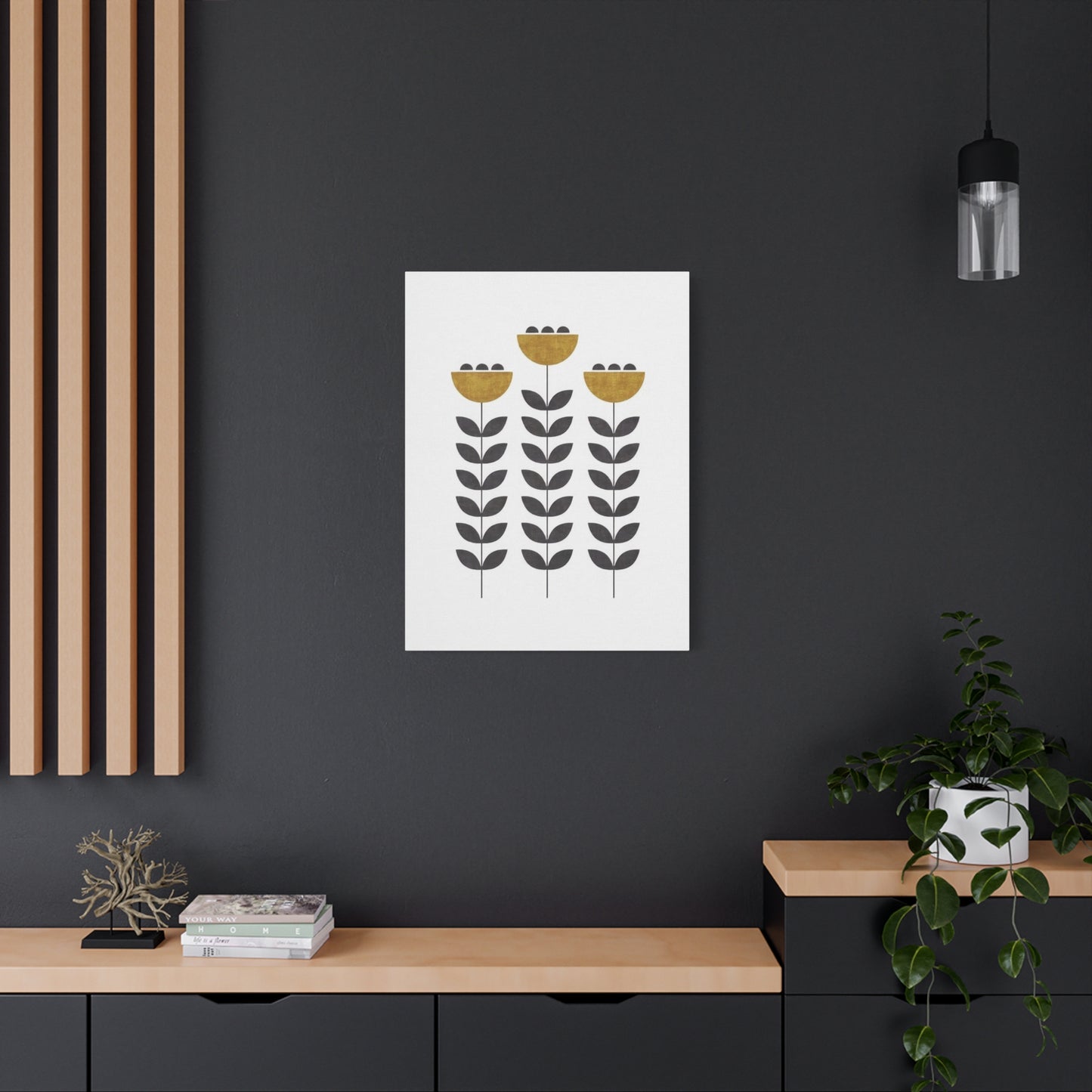 Geometric Flowers Wall Art & Canvas Prints