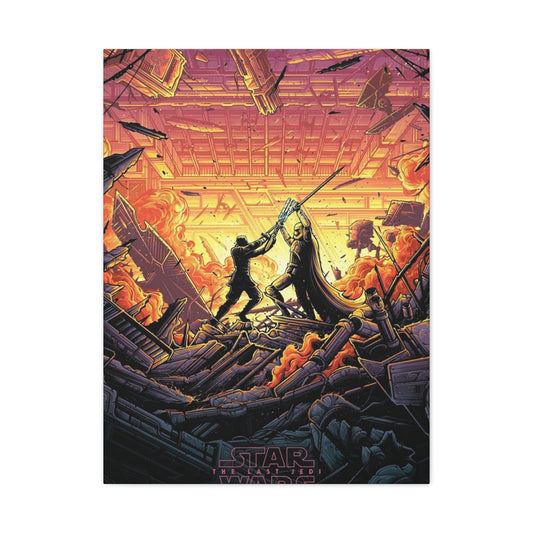 The Last Jedi Fighting Poster Wall Art & Canvas Prints