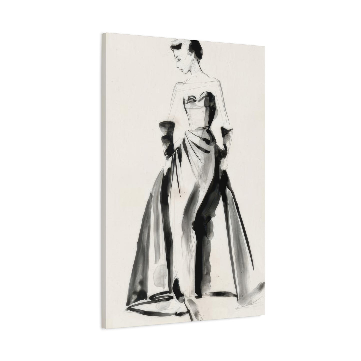 Jennifer Paxton Parker Vintage Costume Sketch Wall Art & Canvas Prints