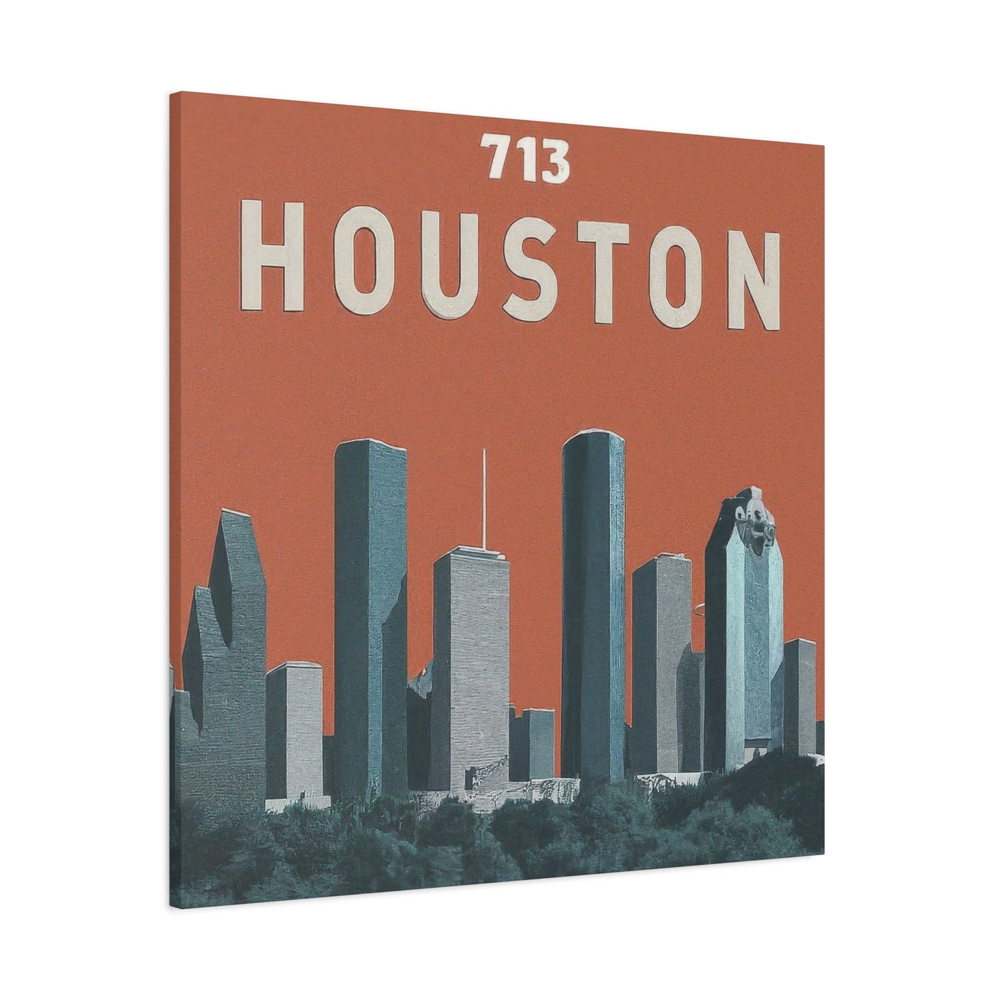 Houston Skyline 713 Wall Art & Canvas Prints