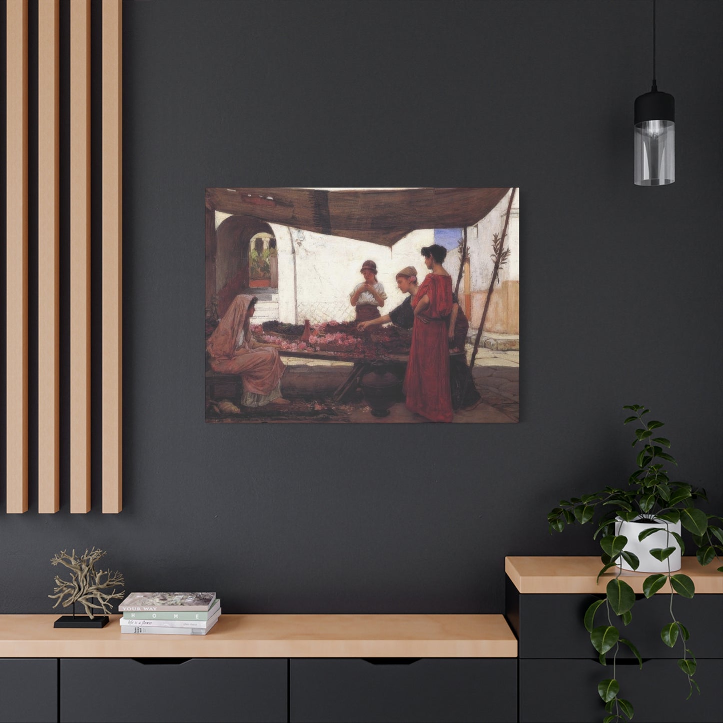 John William A Flower Stall Wall Art & Canvas Prints