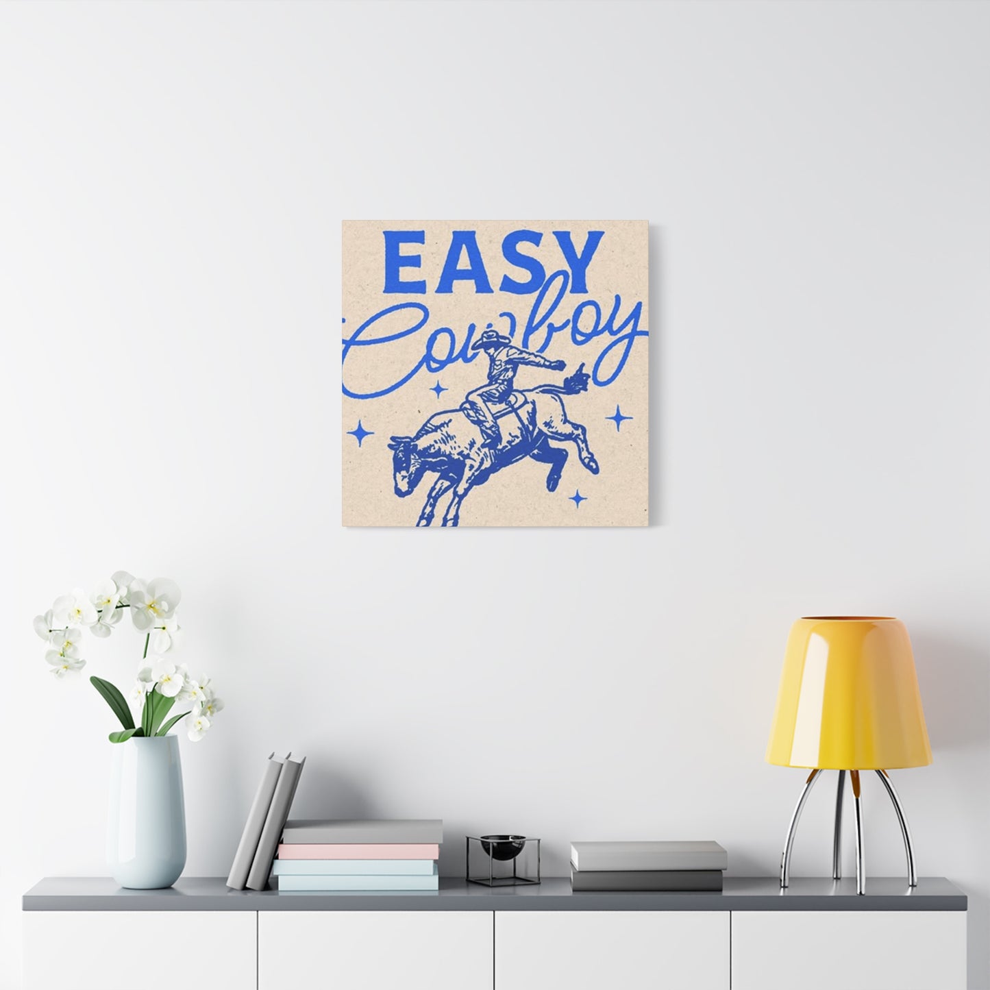 Easy Cowboy Drawing Wall Art & Canvas Prints