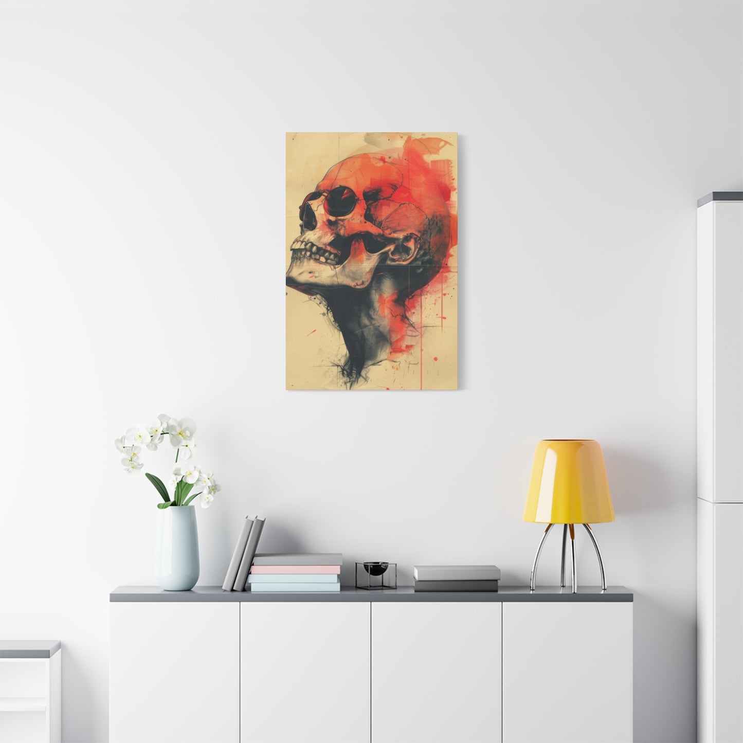 Red Skull Wall Art & Canvas Prints