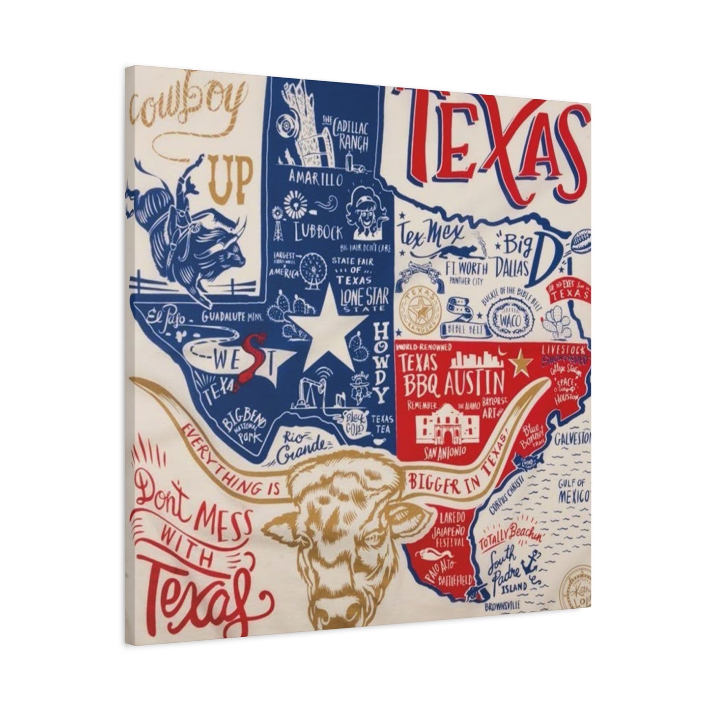 Texas Poster Wall Art & Canvas Prints