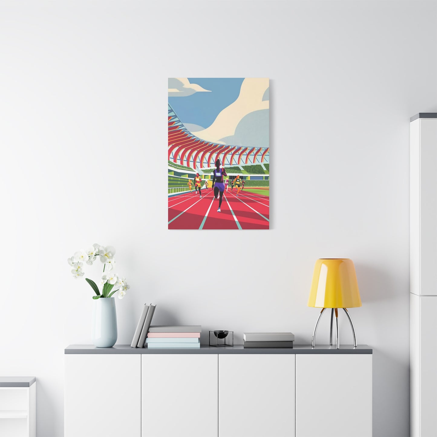 Track Running Poster Wall Art & Canvas Prints