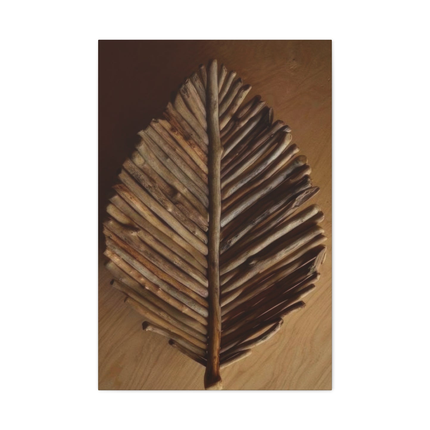 Driftwood Leaf Wall Art & Canvas Prints
