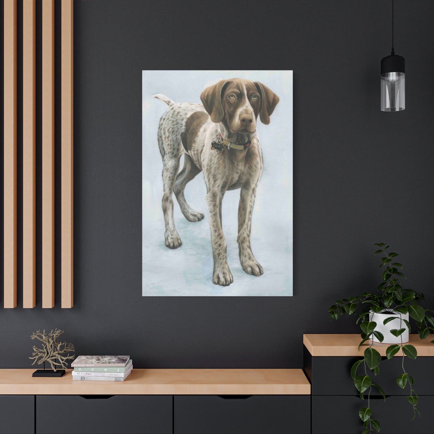 Grace Pop Dog Portrait Wall Art & Canvas Prints