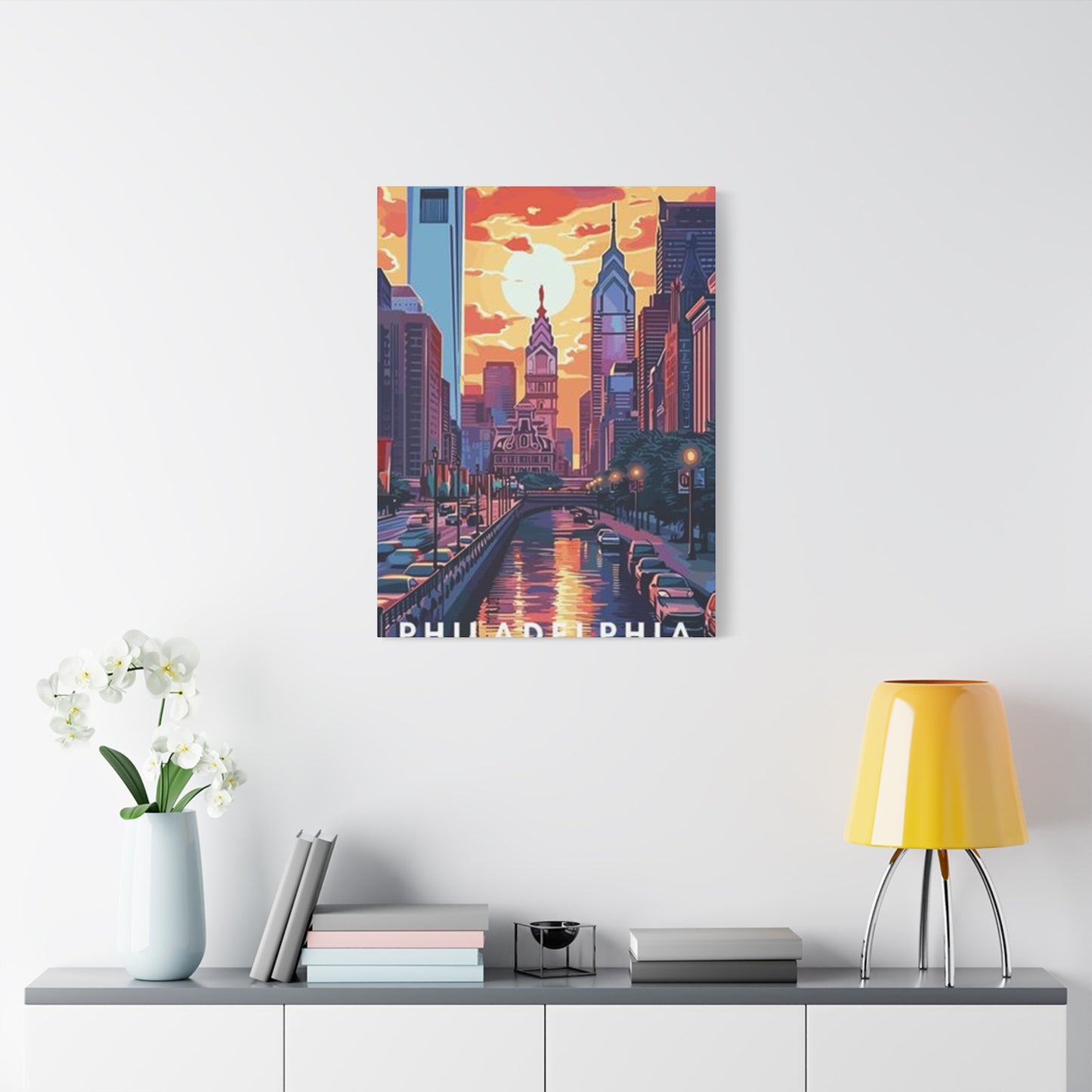 Sunset Of Philadelphia Wall Art & Canvas Prints